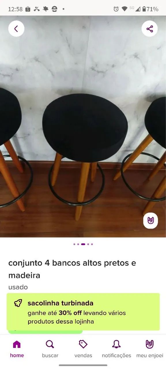 Quatro bancos acolchoados - Foto 3