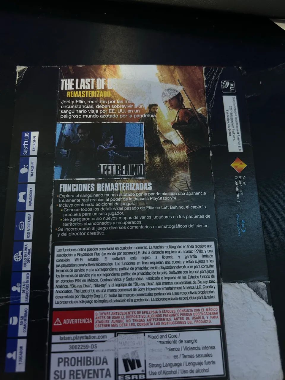 THE LAST OF US REMASTERIZADO -200 PRÊMIOS DE JOGO DO ANO - Foto 2
