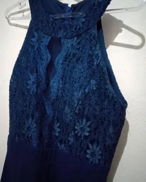 Vestido de festa azul 