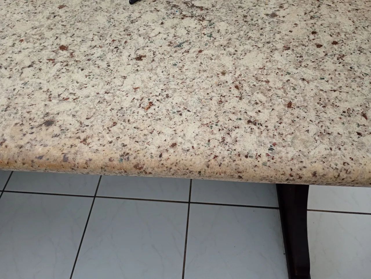 Mesa em L de mármore travertino  - Foto 4