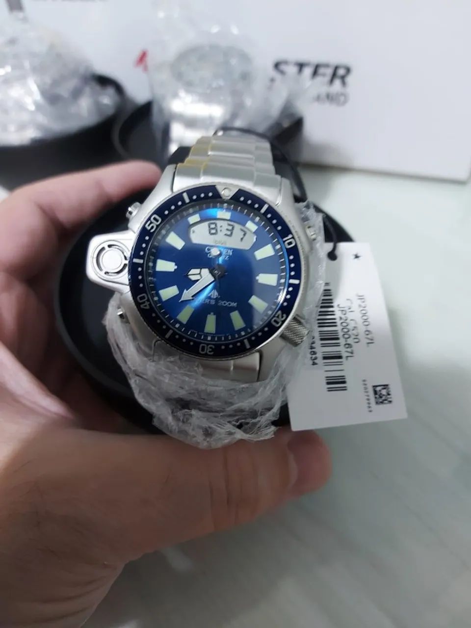 Relógio Citizen Aqualand Promaster Jp2000-67l Azul NOVO