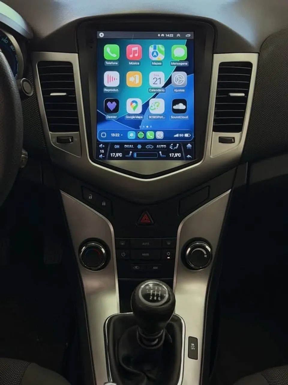 Central Multimídia Android Tesla Cruze LT/LTZ 2012 a 2016 CarPlay e Android Auto  - Foto 2