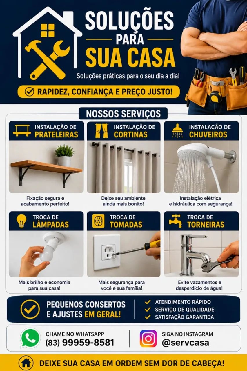 Faz-Tudo - Reparos e Instalações em Geral