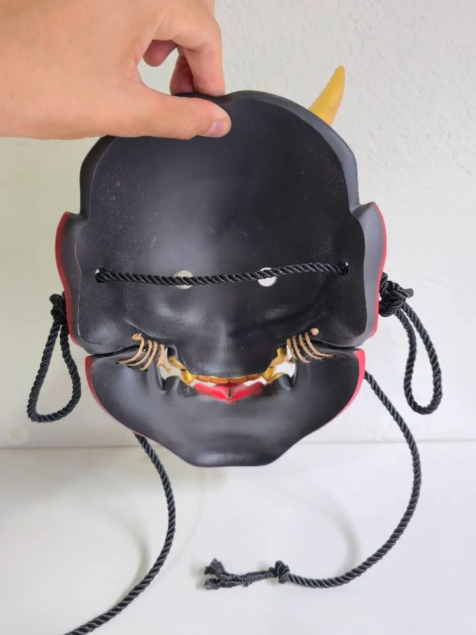 Máscara Hannya Oni em resina maciça Funcional ou Decoração - Foto 4