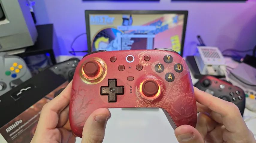 Controle 8BitDo Ultimate 2 Edição Especial Wuchang Fallen Feathers bluetooth/2.4g com dock - Foto 6