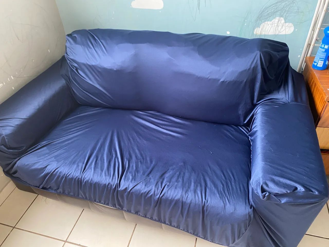 DOAÇÃO - Sofá com capas65566182777218122