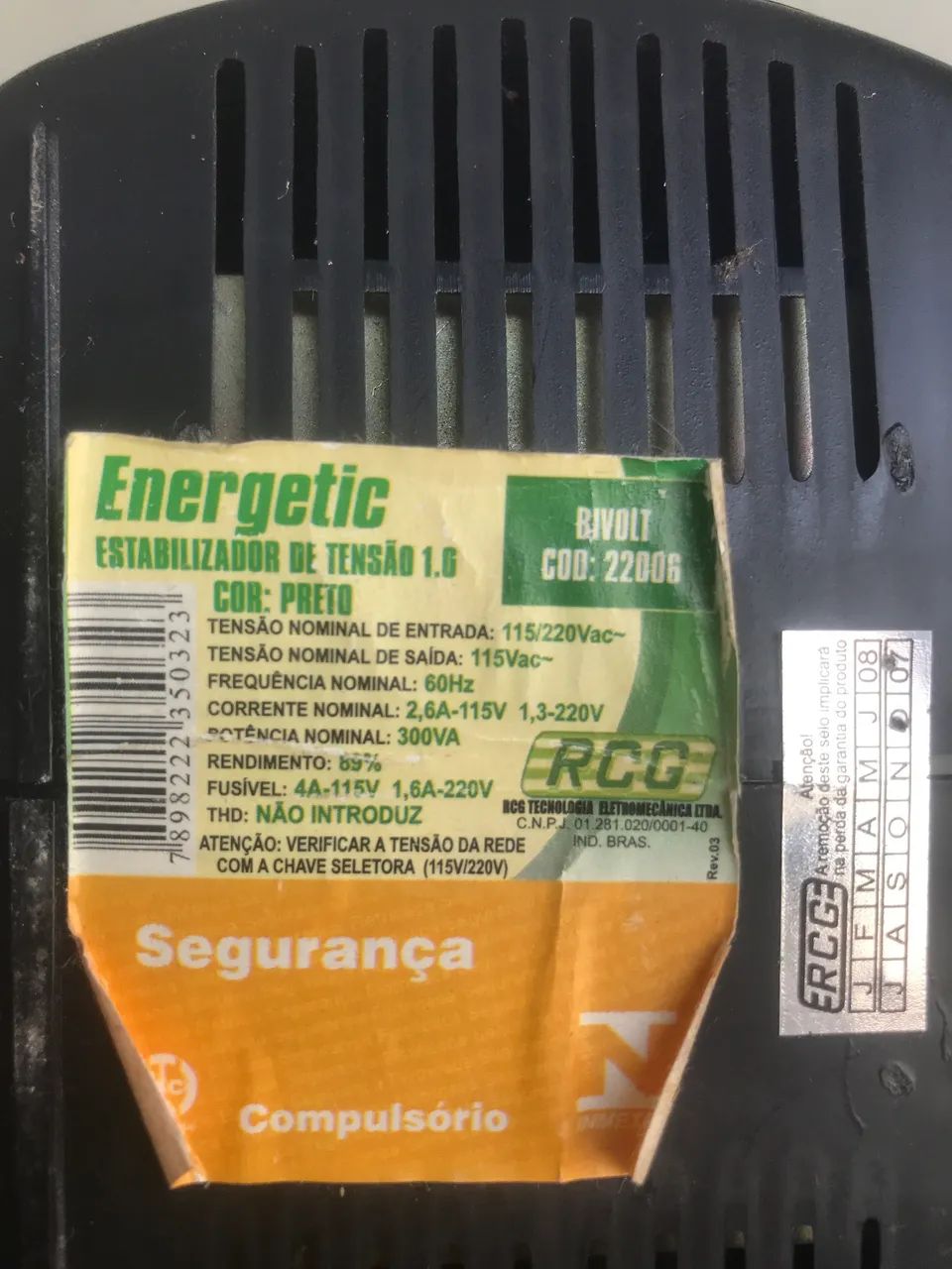 estabilizador energetic bivolt 300va  - Foto 3