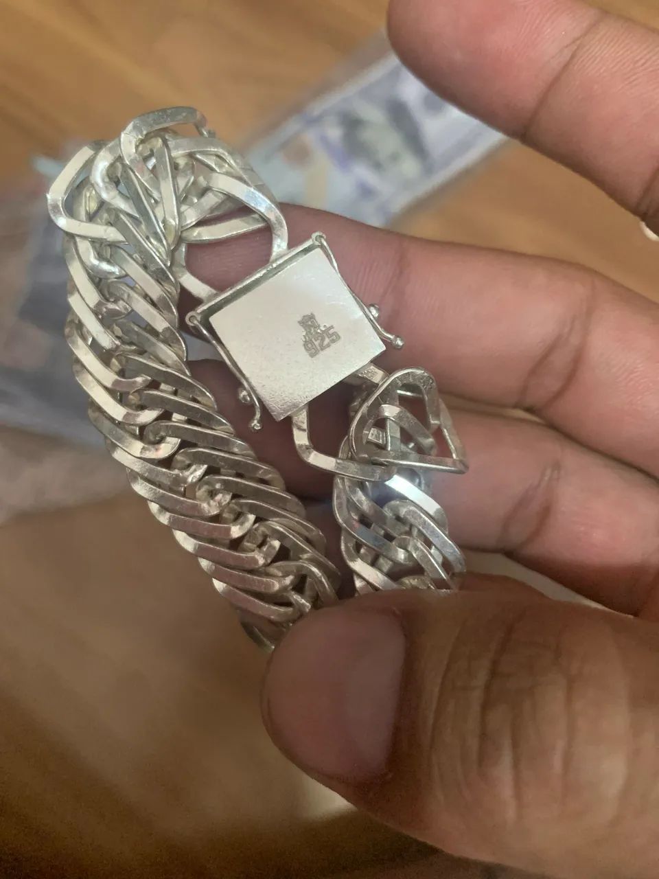 Pulseira prata mista  - Foto 4