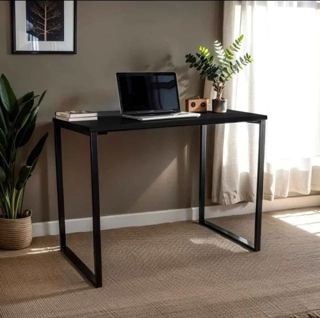 Mesa Escrivaninha Tampo em MDF pes Ferro Nova Fabricamos - Foto 4