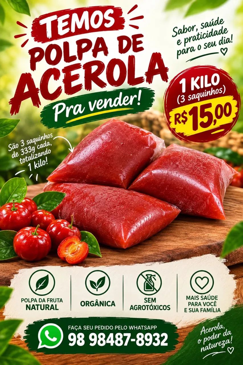 Polpa de acerola  - Foto 2