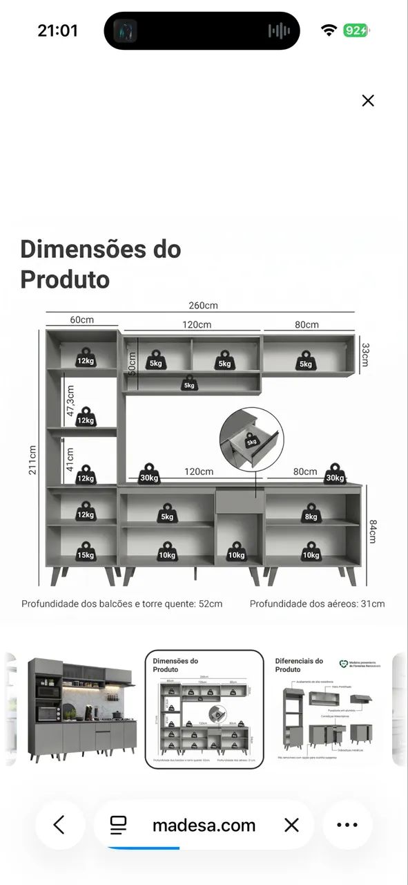 Móveis para cozinha completa - Foto 2