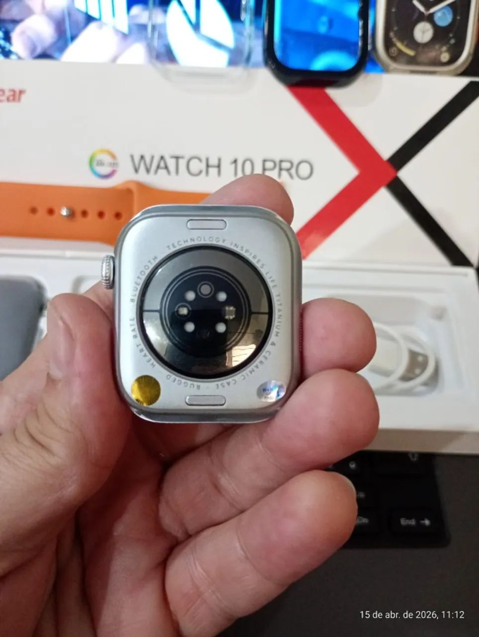 SmartWatch Prata W10 PRO TELA AMOLED 46mm - Foto 4