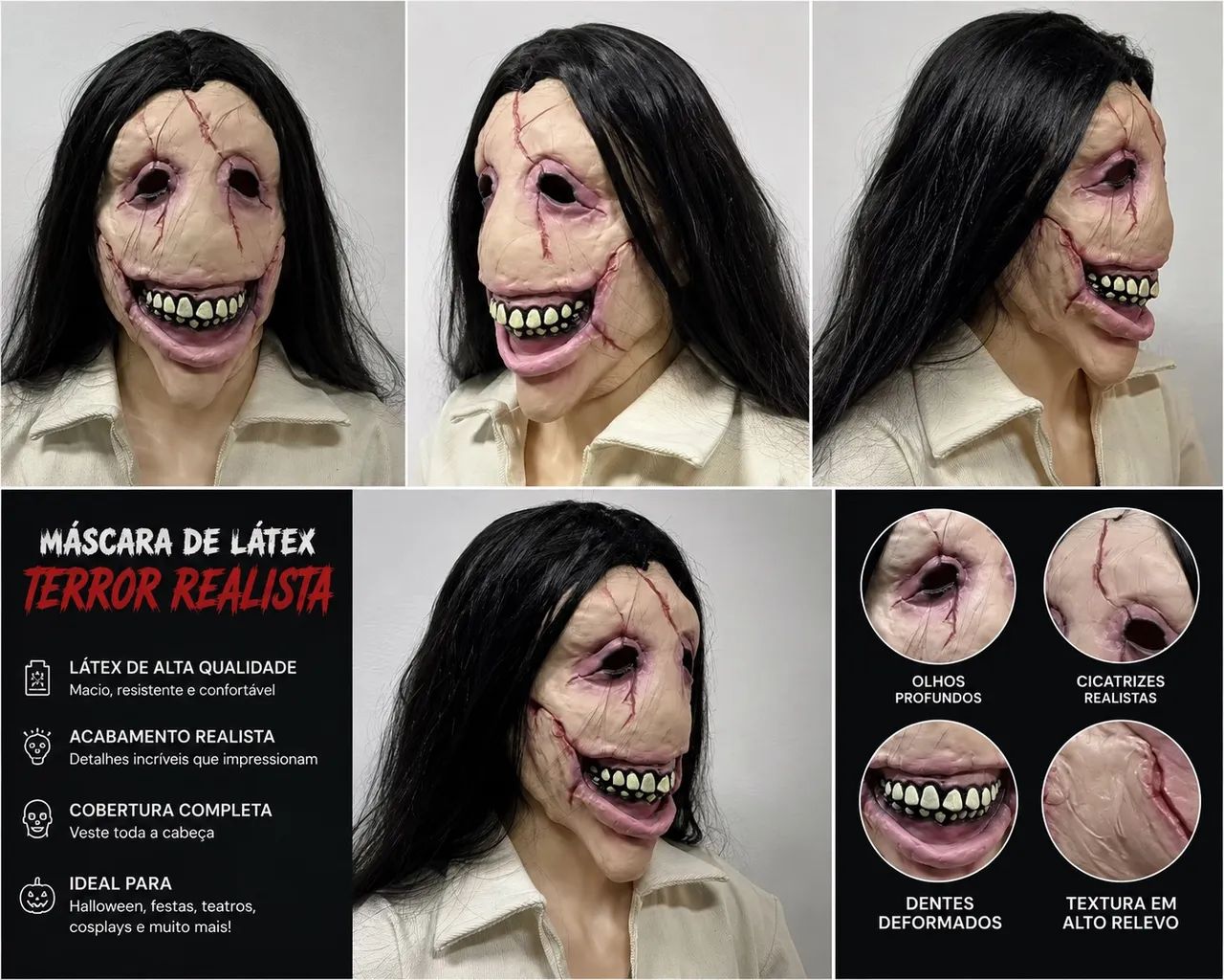 ? MÁSCARA DE TERROR EM LÁTEX ?