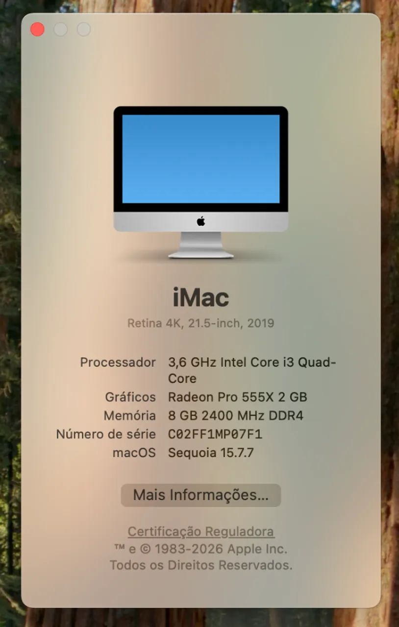 Imac 4K 21,5 pol 2019 i3 3,6 GHz - Foto 2