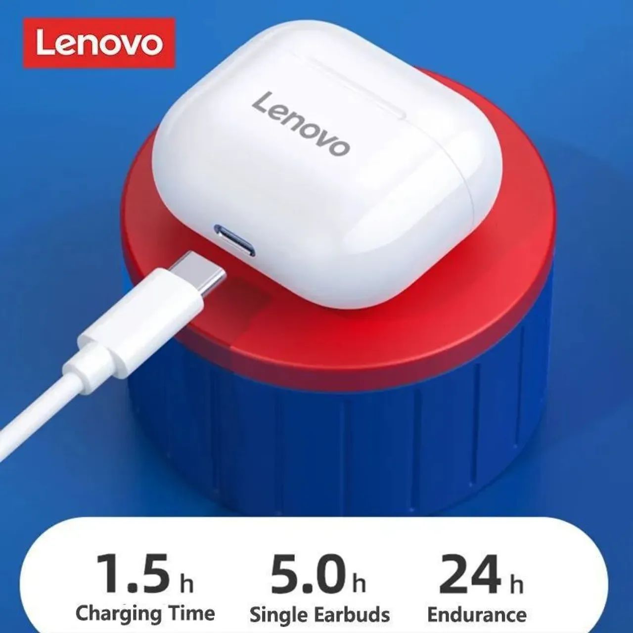 Fone Bluetooth Lenovo LP 40 (Original e Lacrado) - Foto 2