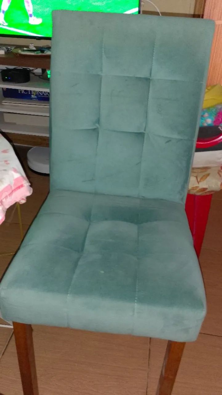 4 Cadeiras de Mesa de Jantar Verde - Foto 3