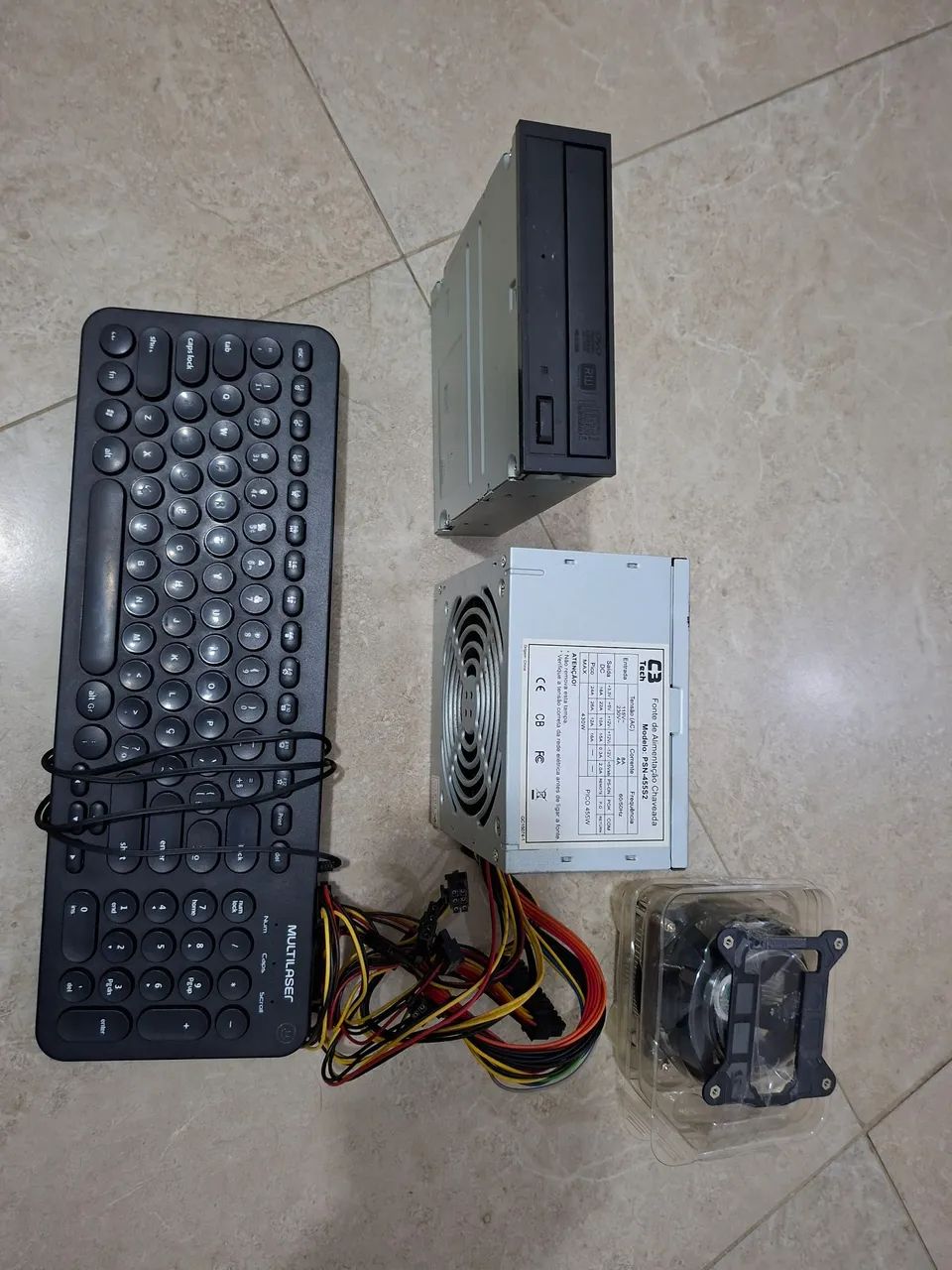 Lote de peças para computador