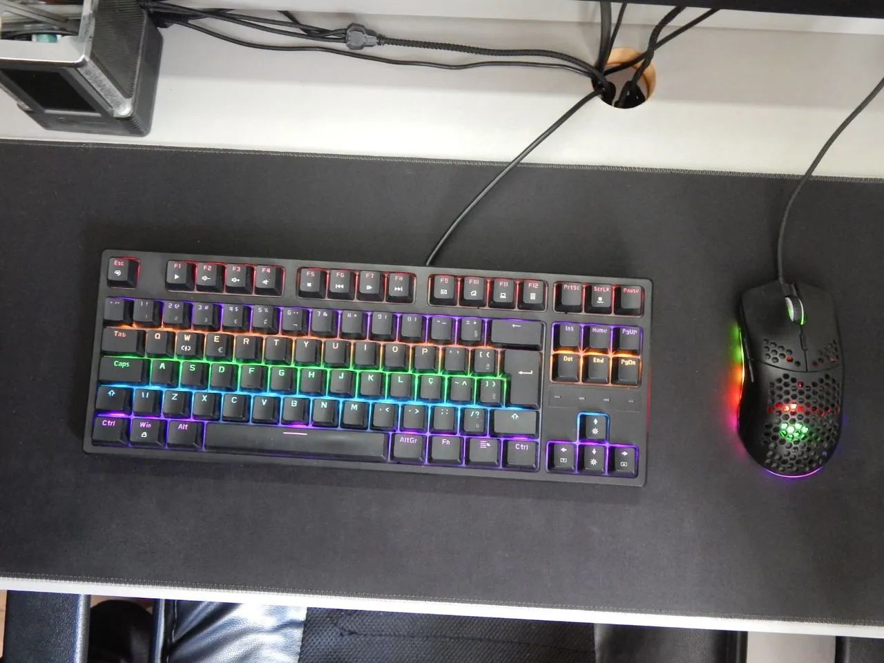 Teclado Mecânico Switch Blue e Mouse Com fio Phoenix - BK-05 - Foto 3