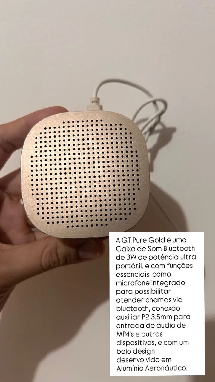 Caixa de som mini potente 