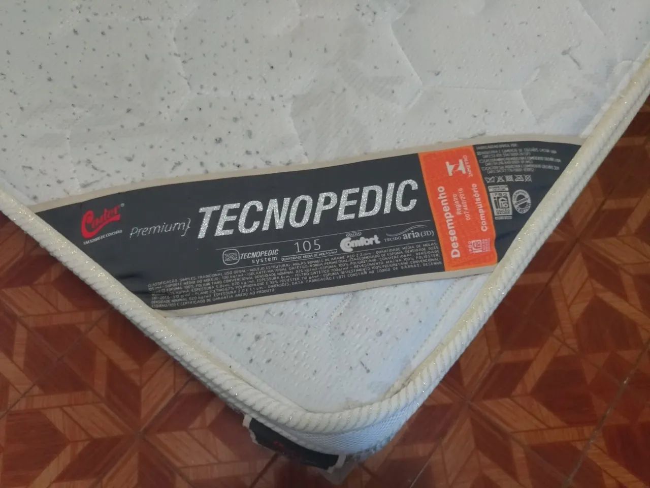 Cama Box Solteiro ApoloSpuma + Colchão Castor Tecnopedic Premium - Foto 4