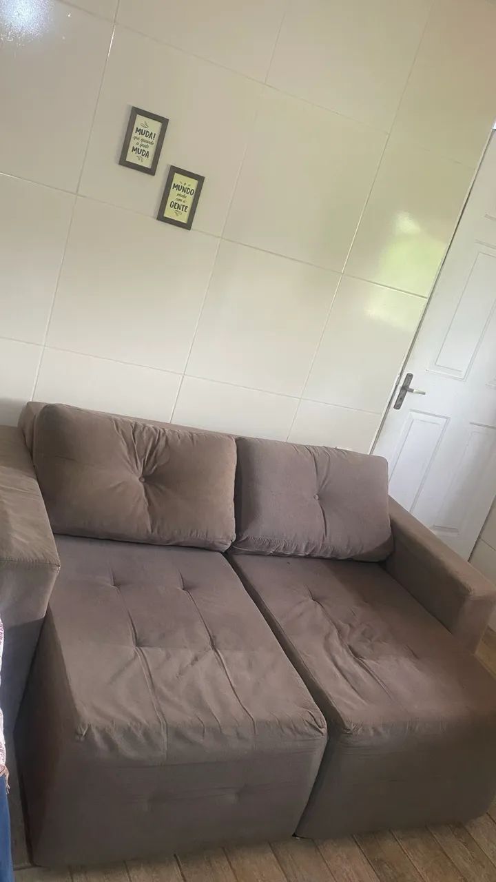 Vende -se sofá cama 2/3 lugares, retirada Bessa - Foto 2