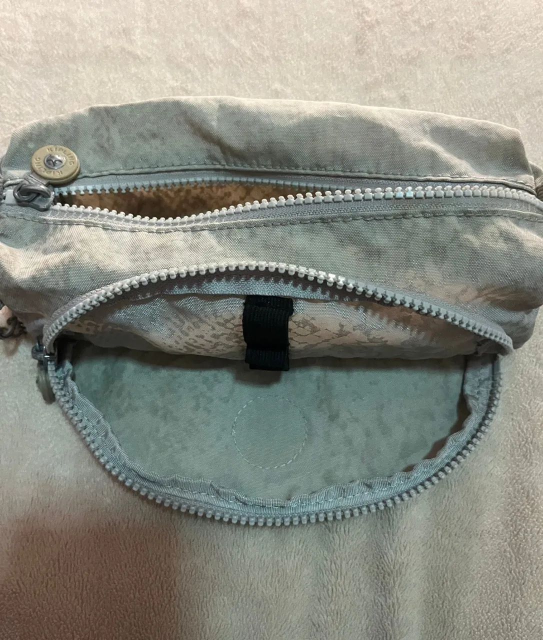 Estojo Kipling com 2 divisórias prata  - Foto 2