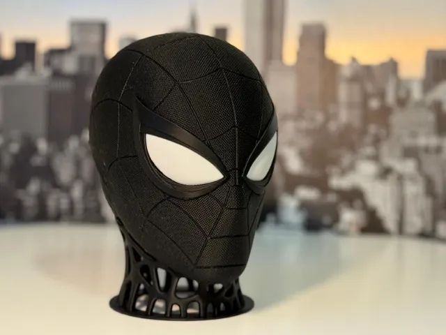 Suporte para headset estilo homem aranha preto branco - Foto 5