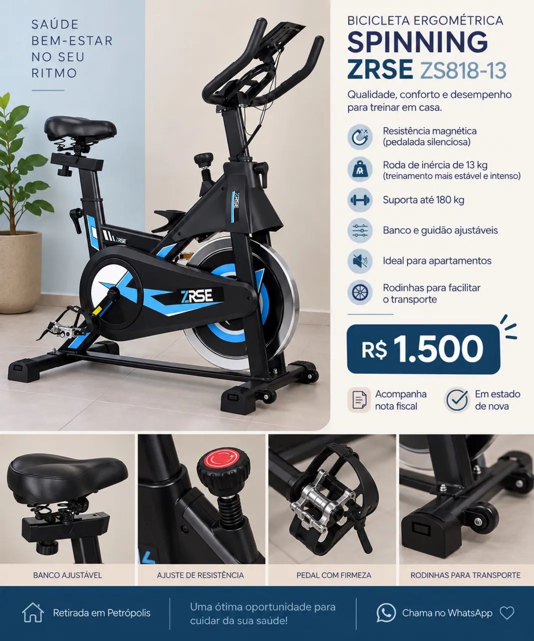 Bicicleta ergométrica  - Foto 4