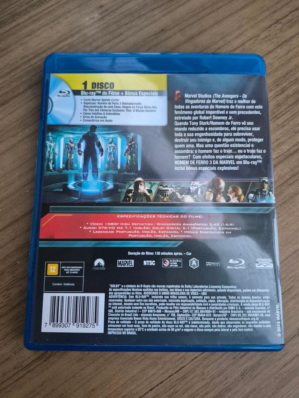 Blu-ray Homem de Ferro 3 - Foto 2
