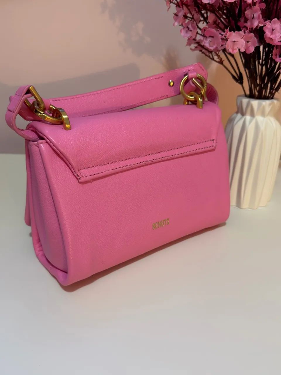 bolsa schutz pequena rosa bebê - Foto 3