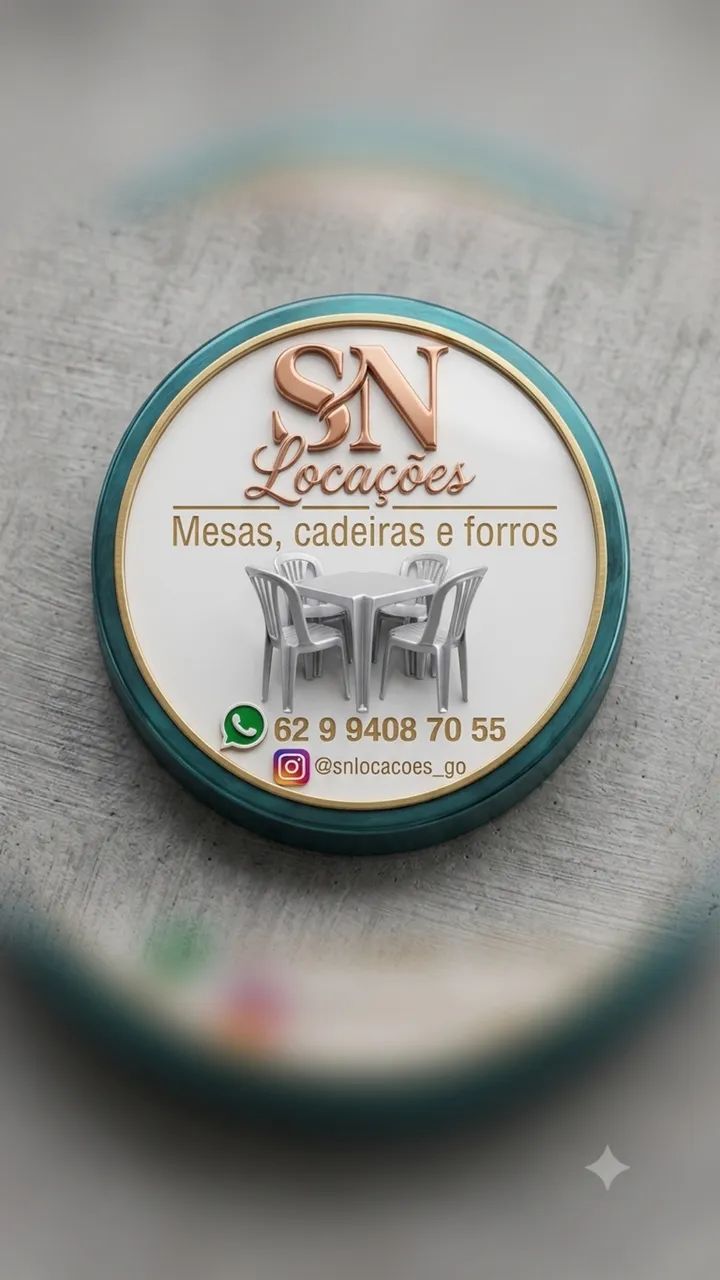 Locação de mesas, cadeiras e forros 