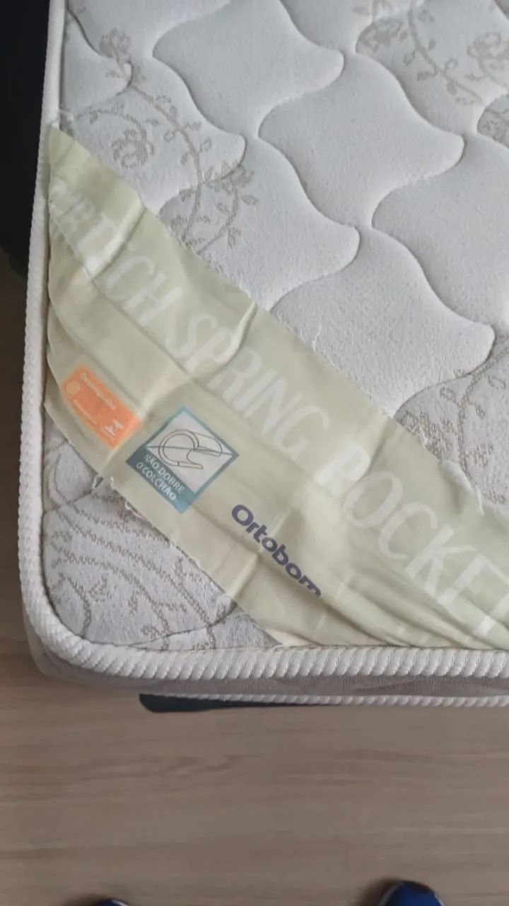 Cama Box Viúva Ortobom Airtech Springpocket (Usado) - Foto 3