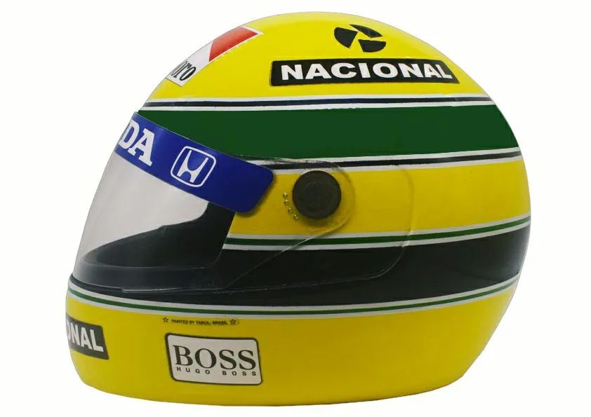 Capacete Ayrton Senna.