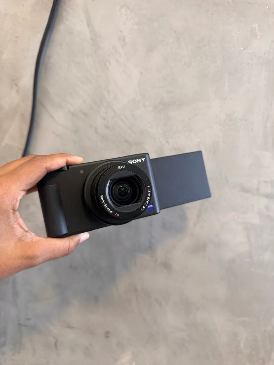 Câmera ZV-1 compacta preta  - Foto 4