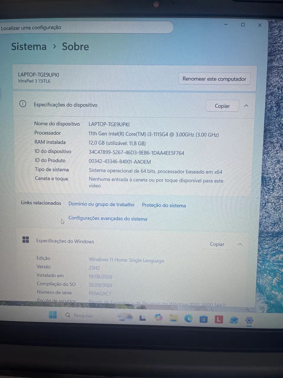 Notebook Lenovo Ideaped 3i - Foto 3