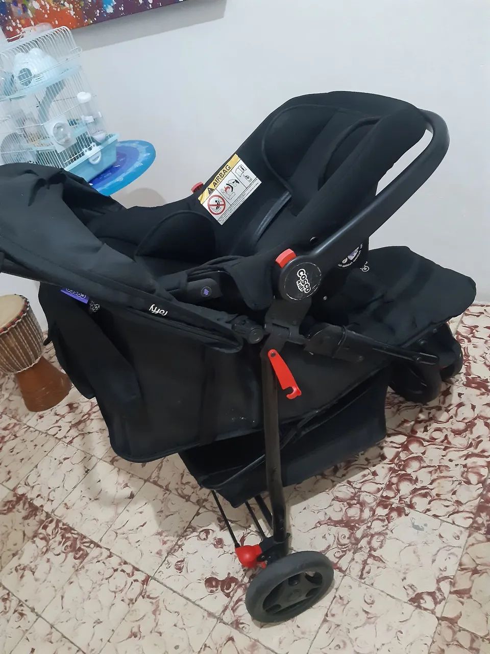 Carrinho e bebê conforto marca Cosco - Foto 5