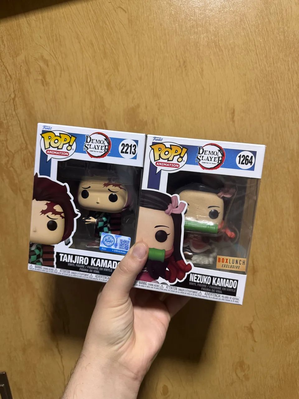 Funko pop tanjiro+nezuko demon slayer 