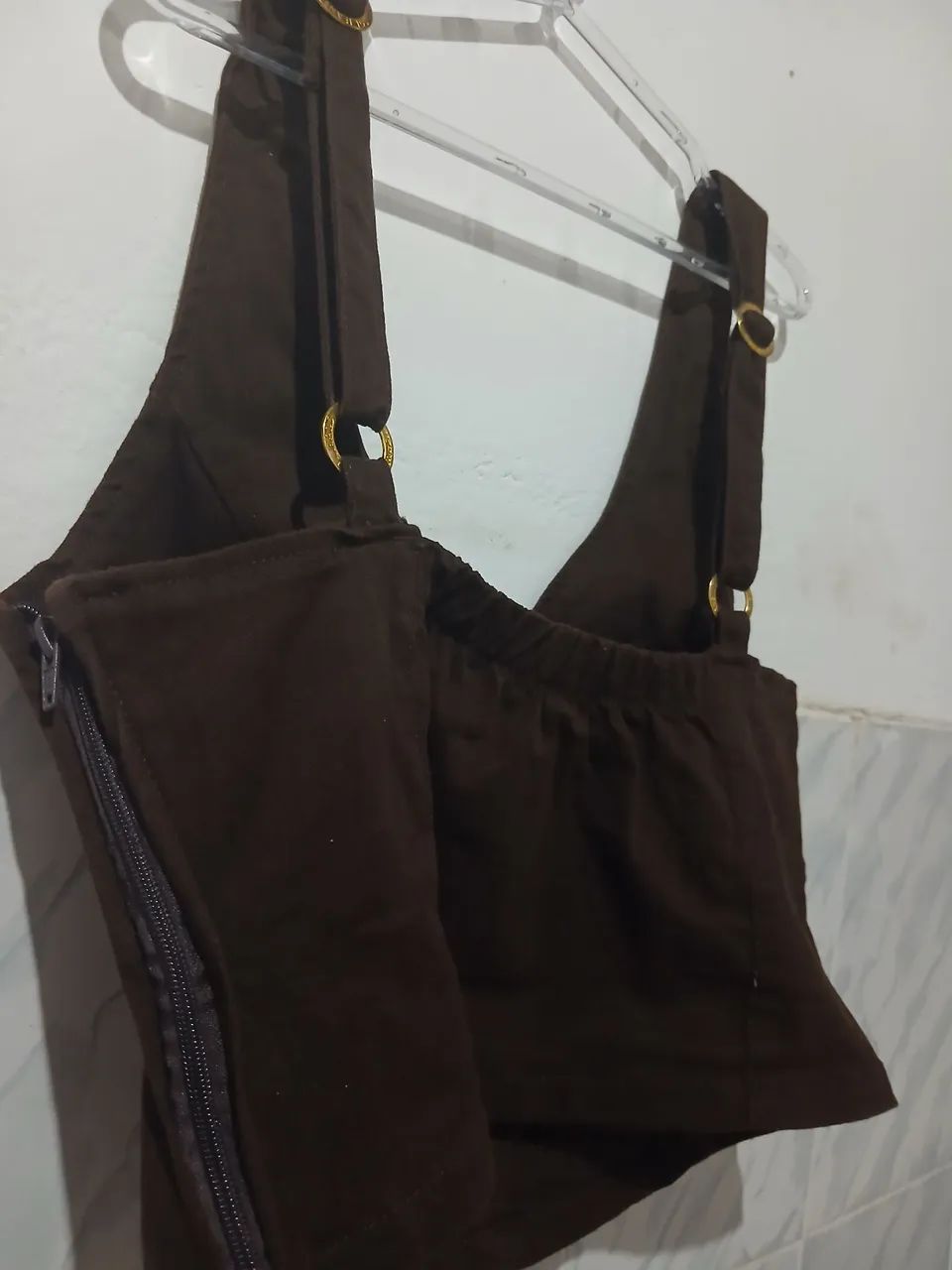 Colete Marrom Jeans - Foto 4