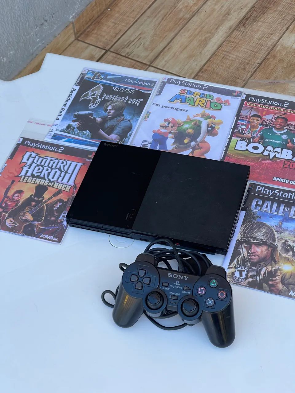 ps2 セット Sony Playstation 2 PS2 Pack Game Edition cor Preto - Excelente