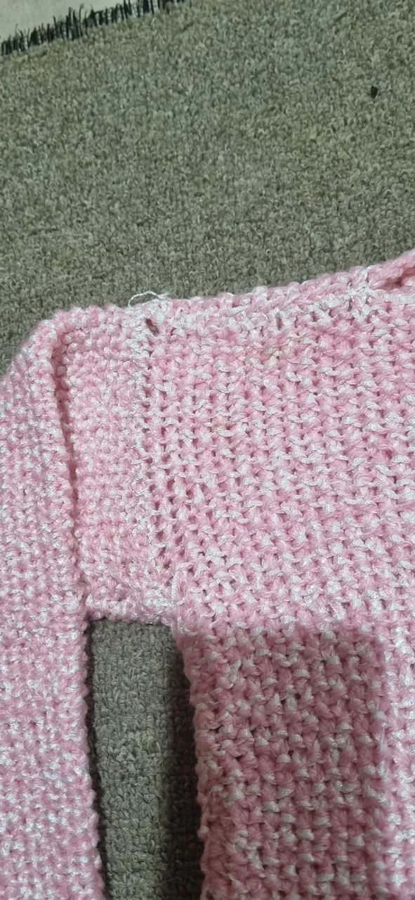 Blusa de lã feminina feito a mão - Foto 3