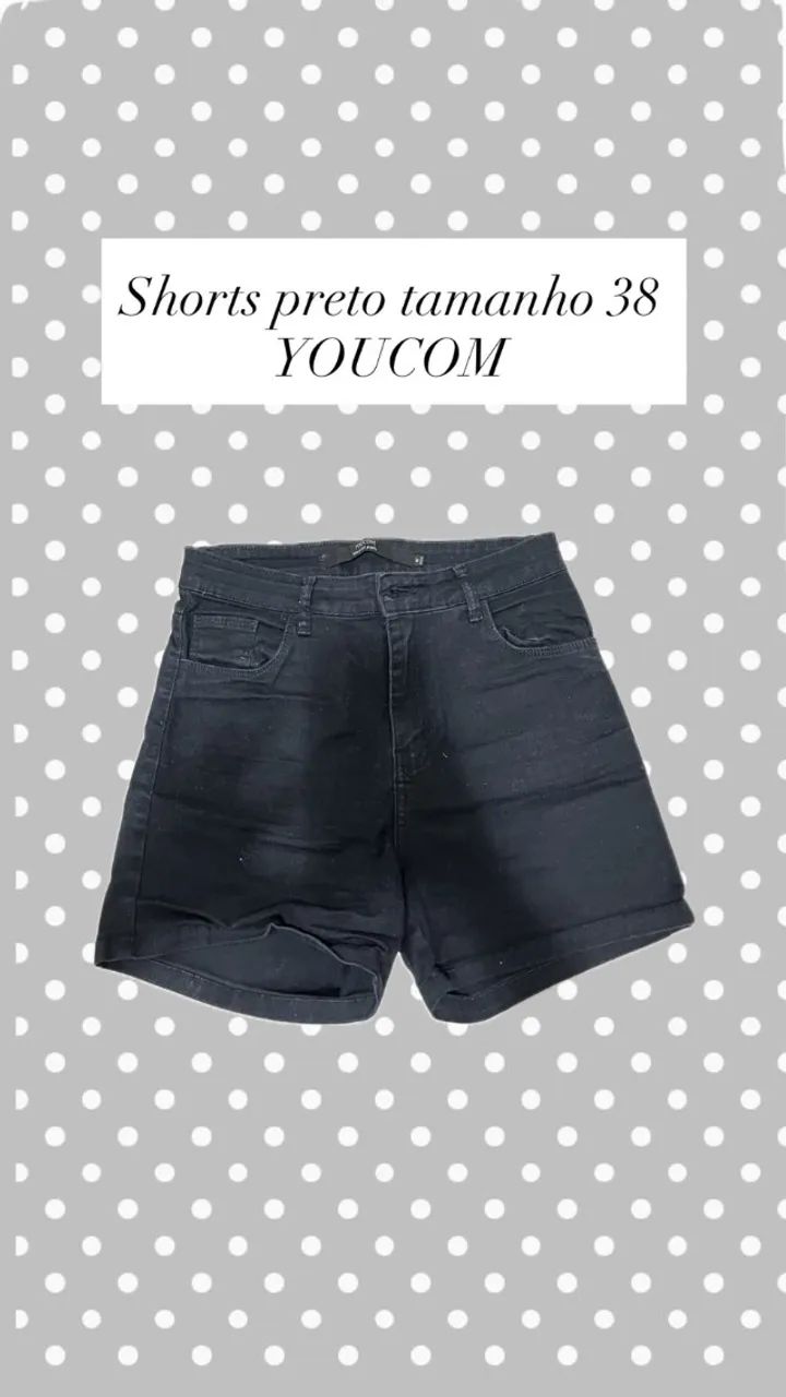Short preto tamanho 38 - YOUCOM