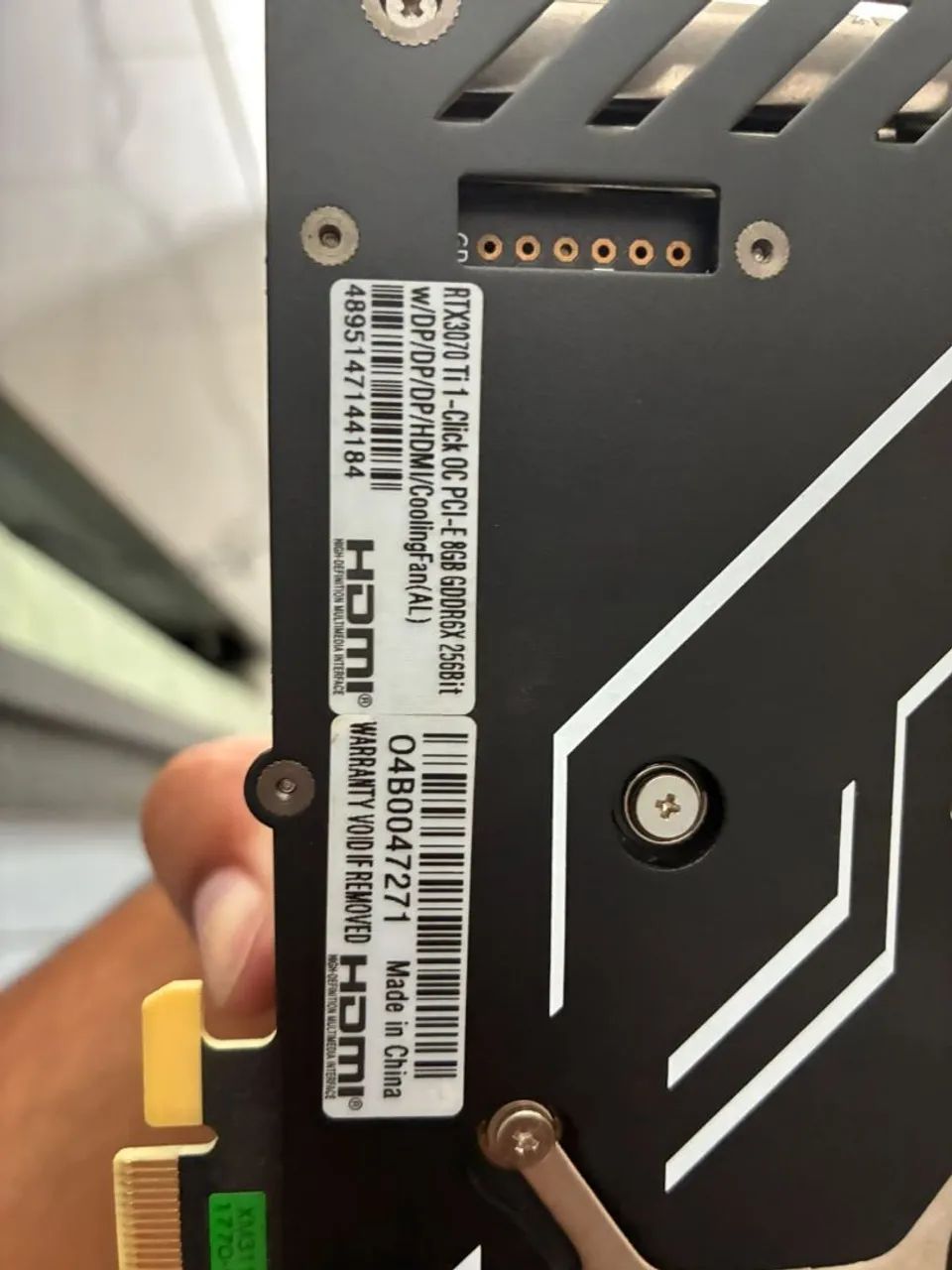 Placa de vídeo RTX 3070 Ti top de linha. Com caixa - Foto 3