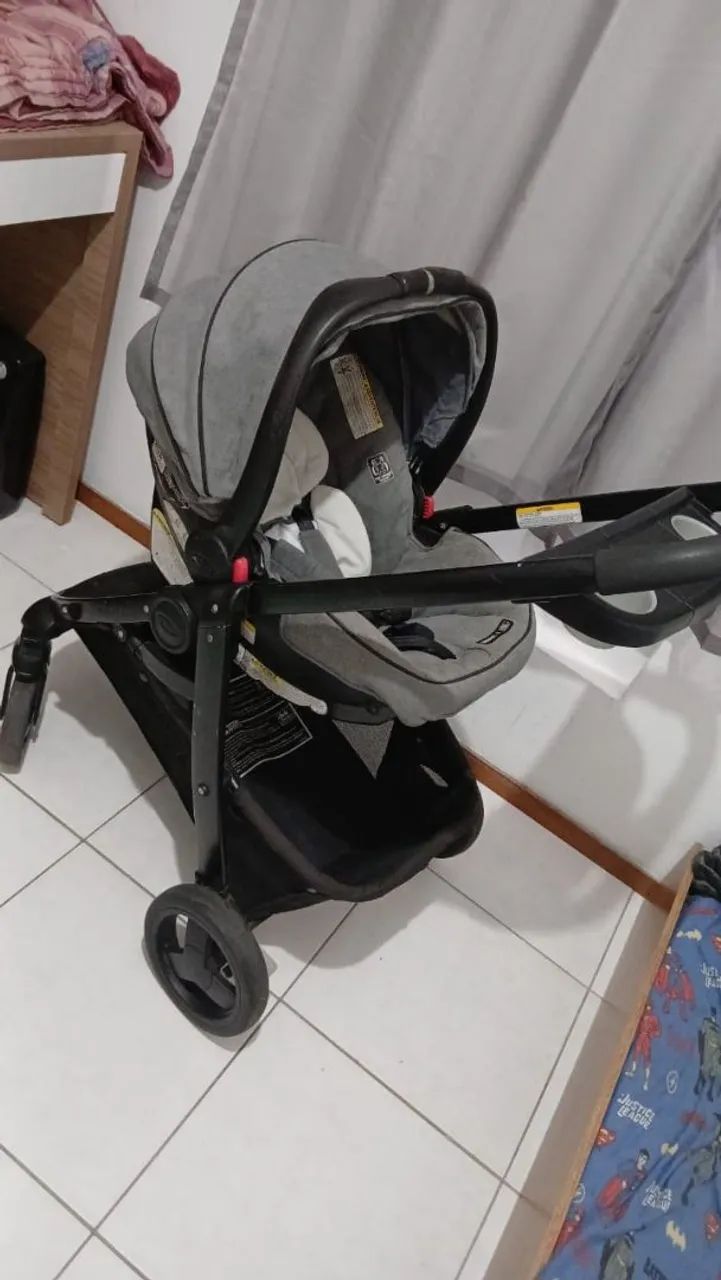 ?Oportunidade imperdível ? carrinho+bebê conforto+ base pra carro  - Foto 2
