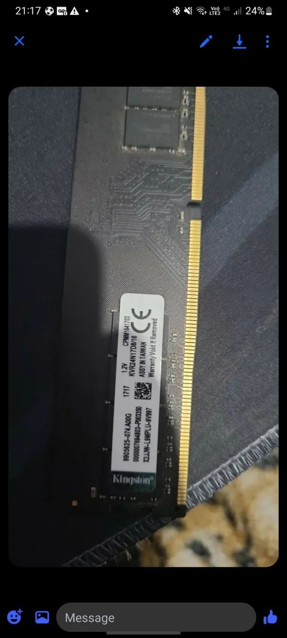 memórias RAM DDR4 para desktop, ambas funcionando perfeitamente e testadas. - Foto 5