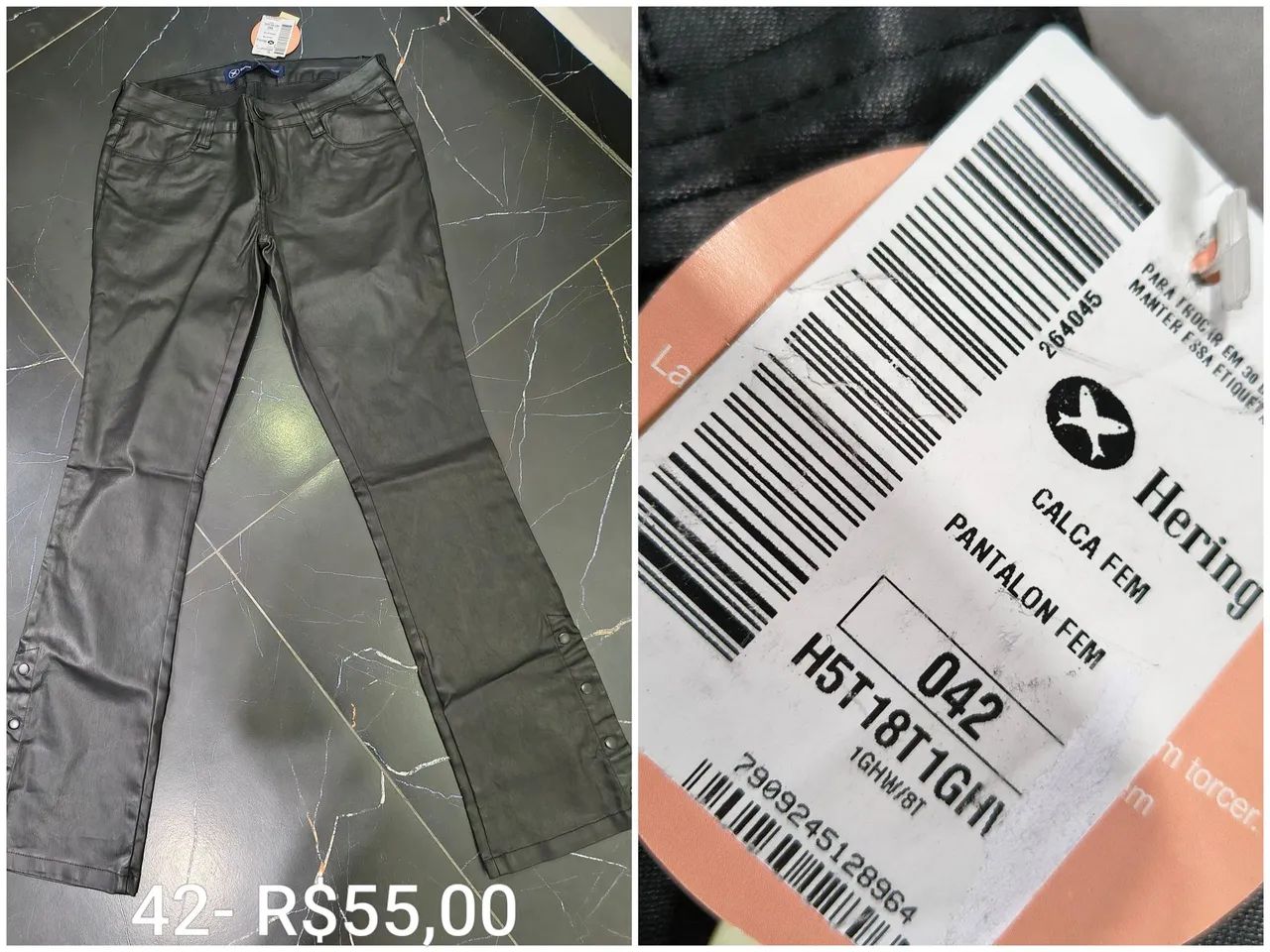 Calça preta Tam 42 Hering nova - Foto 2