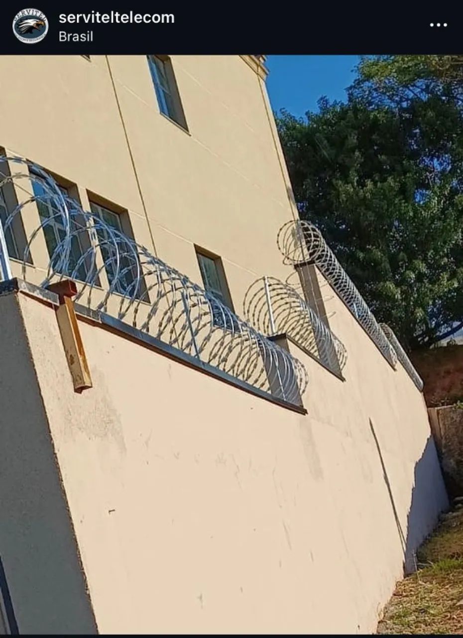 Instalação de cerca eletrica e concertina 
