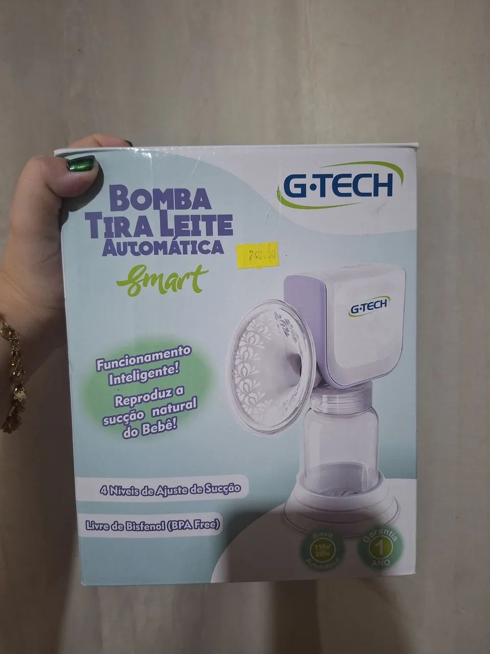 Bomba elétrica de leite 