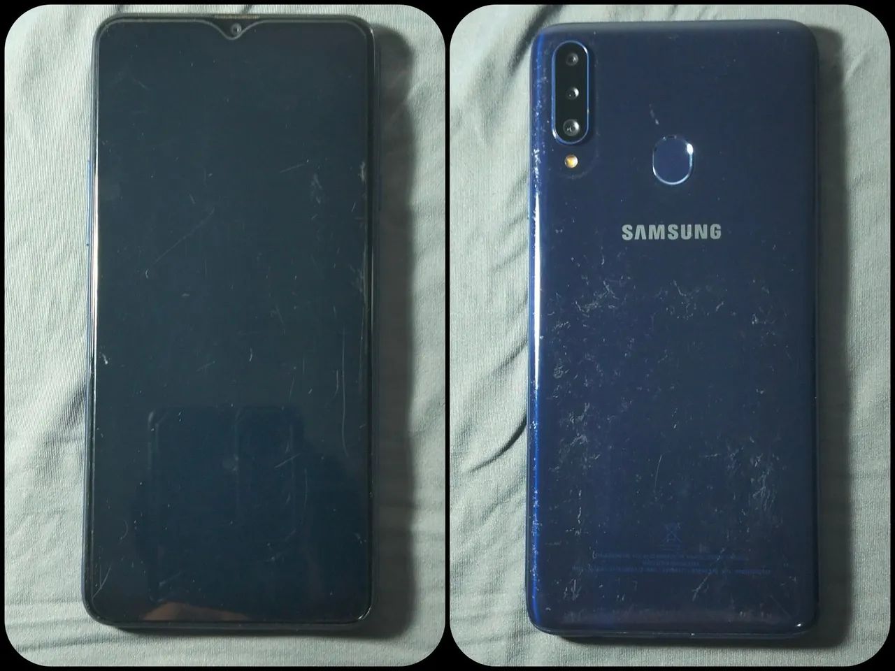 Samsung A20S + 3 capinhas 