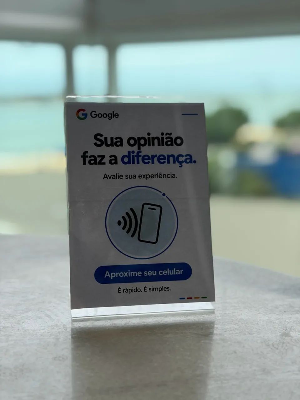 Placas de avaliação NFC google