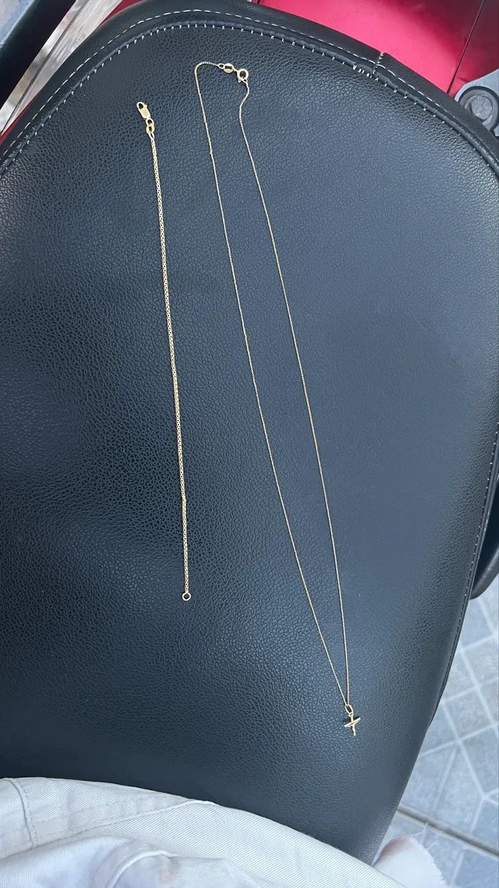 Cordão e pulseira de ouro 